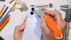 S25 Edge. (Bildkälla: JerryRigEverything via YouTube)