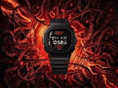 Klockorna från Casio x Stranger Things-samarbetet (DW-5600STT-1 på bilden) finns nu tillgängliga i Storbritannien. (Bildkälla: Casio)
