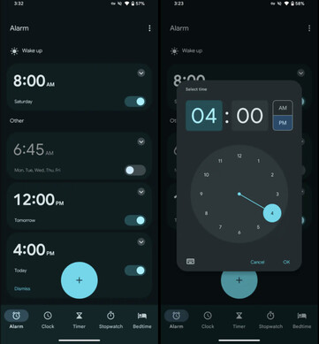 Googles klockapp idag. (Bildkälla: 9to5Google)