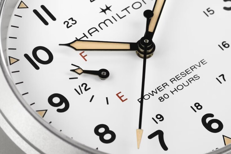 Hamilton Khaki Field Mechanical har en effektreservmätare (Bildkälla: Hamilton)