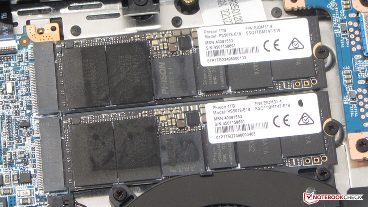 X20 har två PCIe-4 SSD-diskar ombord.
