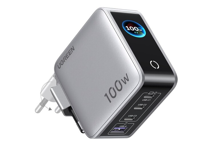 Den nya laddaren Ugreen Nexode Pro 100W har fyra portar