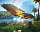 Rymdskepp i No Man's Sky kan nu anpassas mer fritt än någonsin tidigare. (Bildkälla: Hello Games)