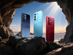 Realme 15x finns tillgänglig i färgerna Marine Blue, Aqua Blue och Maroon Red. (Bild 