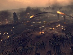 En bild som visar en belägring i Total War: Attila, nu med 55% rabatt på Steam.