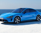 Xiaomi SU7 (2026) i den nya färgen Capri Blue: Den elektriska sportsedanen får mer än bara en mindre ansiktslyftning. (Bildkälla: Xiaomi)