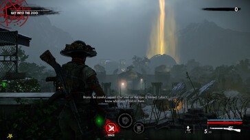 Bild: En skärmdump från spelet Zombie Army 4.