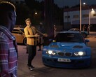 Skärmdump från Clutch avslöjande trailer som visar modifierad BMW-racerbil.