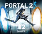 Portal 2-konstverk med Switch 2-logotypen visas (Bildkälla: Nintendo of America med ändringar)