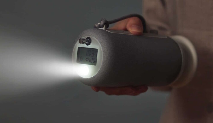 Tack vare IP44-klassningen kan Crankspeaker användas som ficklampa i regn. (Bildkälla: Rhythm)
