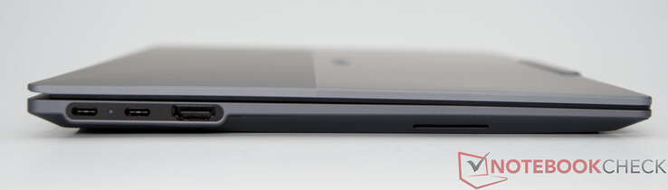 Portar: 2x USB-C (USB 10 Gbps), med USB PD 45–65 W och DisplayPort 1.4; 1x HDMI® 2.1, upp till 4K/60 Hz