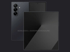 Galaxy Z Fold7 kanske inte får en 8,2-tumsskärm som en tidigare rapport hävdar. (Bildkälla: Android Headlines & OnLeaks)