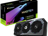 Aorus GeForce RTX 4070 Ti Master 12G i en recension. (Bildkälla: Gigabyte)