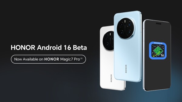 Android 16 Beta är redan tillgänglig för Honor Magic7 Pro men en stabil uppdatering kommer senare i år. (Bildkälla: Honor)