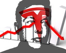 Illustration av ett diagram över Musks Tesla