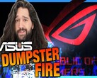 Teaser för Asus dumpster fire-video (Bildkälla: GNCA på YouTube)