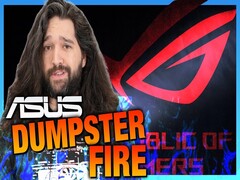 Teaser för Asus dumpster fire-video (Bildkälla: GNCA på YouTube)