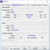 CPU-Z: Moderkort