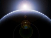Bild som visar en planet och en soluppgång. (Bildkälla: LoganArt - Pixabay)