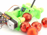 Julgransprydnader gjorda av en robot