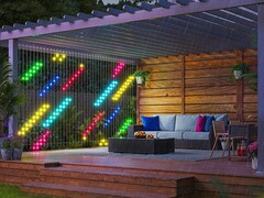 Modellnumret på Govee Light Wall antyder att den kommer att ha en liknande design som Curtain Lights 2 (bilden). (Bildkälla: Govee)
