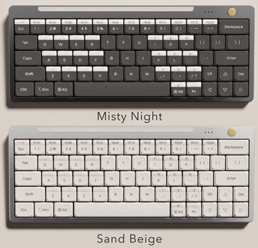 Tangentbordet Hesper64(100) finns i färgerna Misty Night eller Sand Beige. (Bildkälla: Nics Tek)