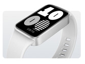 Redmi Band 4 kostar cirka 25 dollar. På bilden: en redigerad reklambild som visar den vita färgvarianten.