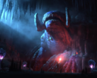 Subnautica Below Zero Steam-skärmdump som visar en frusen leviathan i en grotta