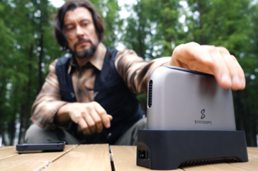 PocketCloud och dess modulära docka. (Källa: StationPC)