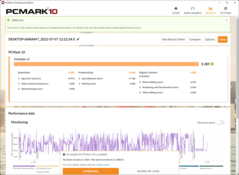 PCMark 10 på batteri