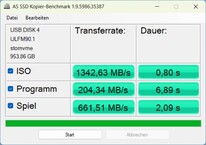 PicoDrive Thunderbolt 5: AS SSD-kopia