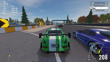 På bilden: En gameplay-skärmdump från First Racer.