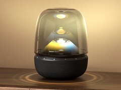 Bluetooth-högtalaren Harman Kardon Aura Studio 5 projicerar 360-graders ljud och ljus. (Bildkälla: Harman Kardon Japan)