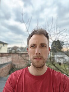 En selfie med den inre kameran 