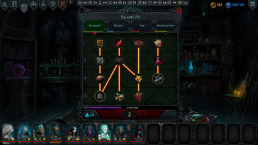 En bild som visar ett talangträd i Iratus: De dödas herre.