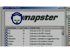 En skärmdump av Napster som visar gränssnittet som det såg ut 1999. (Bildkälla: r/Xennials på Reddit)