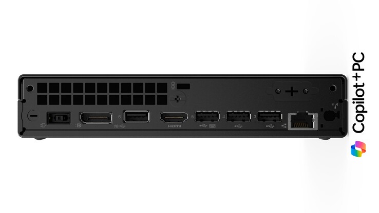 ThinkCentre Neo 55q Gen 6 har en uppsjö av portar på baksidan. (Bildkälla: Lenovo)