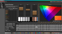 ColorChecker före kalibrering (AdobeRGB)