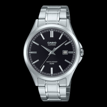 Casio MTS-115D-1AV (svart urtavla). (Bildkälla: Casio)