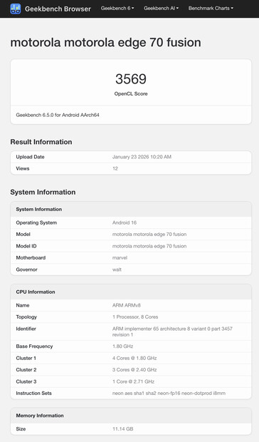 (Bildkälla: Geekbench)