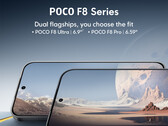 Poco F8 Pro kommer att vara mycket mindre än Poco F8 Ultra. (Bildkälla: Xiaomi)