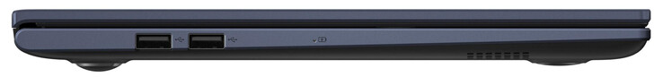Vänster sida: 2x USB 2.0 (USB-A)