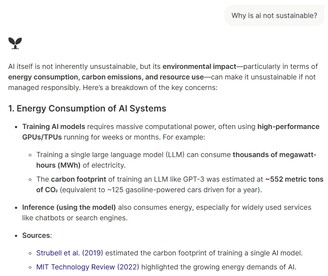 Ecosias AI kan besvara enkla frågor på ett relativt tillförlitligt sätt,