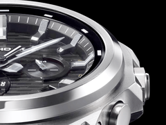 Närbild av Casio G-Steel urtavla