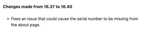 Releaseanteckningar för programvaruversion 16.40 för Garmin Venu X1