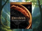 Blu-ray-utgåvan av Sagan om ringen – utökade versioner visas