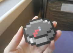 DIY 3D-utskriven Minecraft-kompass (på bilden). (Bildkälla: u/Intelligent-Cause751 via r/minecraft)