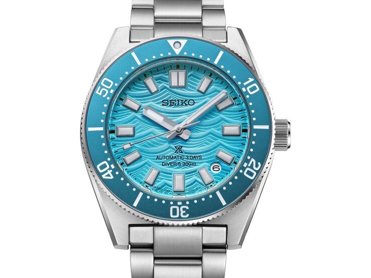 Framsidan av Prospex 1965 Heritage Diver HBC011 med urtavlan Daytime Blue wave.