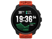Suunto Race 2 smartklocka i korallorange har en 1,5-tums OLED-skärm som visar löpstatistik och klockslag. (Bildkälla: Suunto)