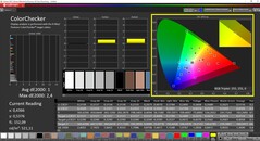 CalMAN ColorChecker (målfärgrymd P3)